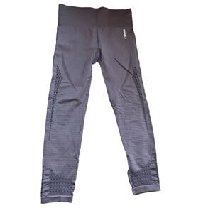Gymshark Energy Seamless‎ Leggings M Perforated High Rise 7/8 Length Purple